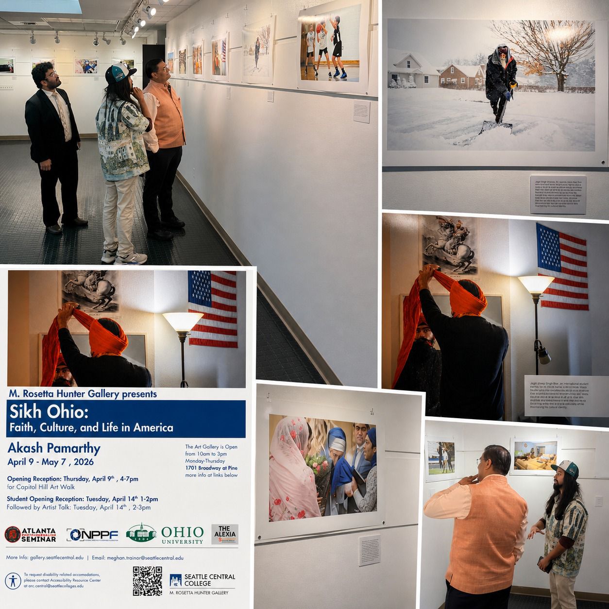  Visit to Akash Parmarthy’s Photo Exhibit chronicling the lives of Sikhs : “Faith, Culture and Life in America” ( Seattle Central College, 5 May 2026 )