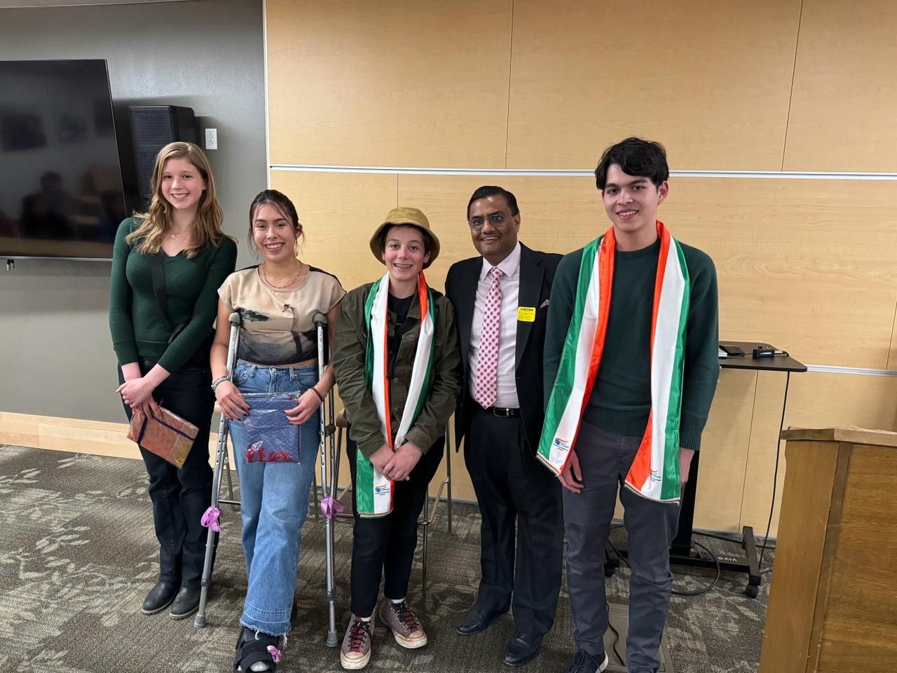  Felicitation of School Students at Hell Gate School in Missoula (16 April 2024)