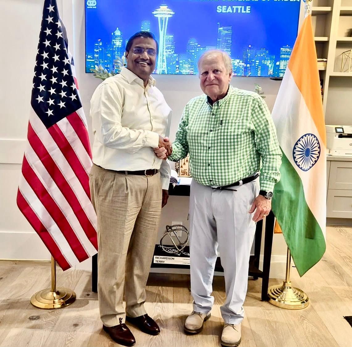  Meeting with Mr. Timothy P Boyle,  President and CEO of Columbia Sportswear ( 30 June 2025, India House - Bellevue)