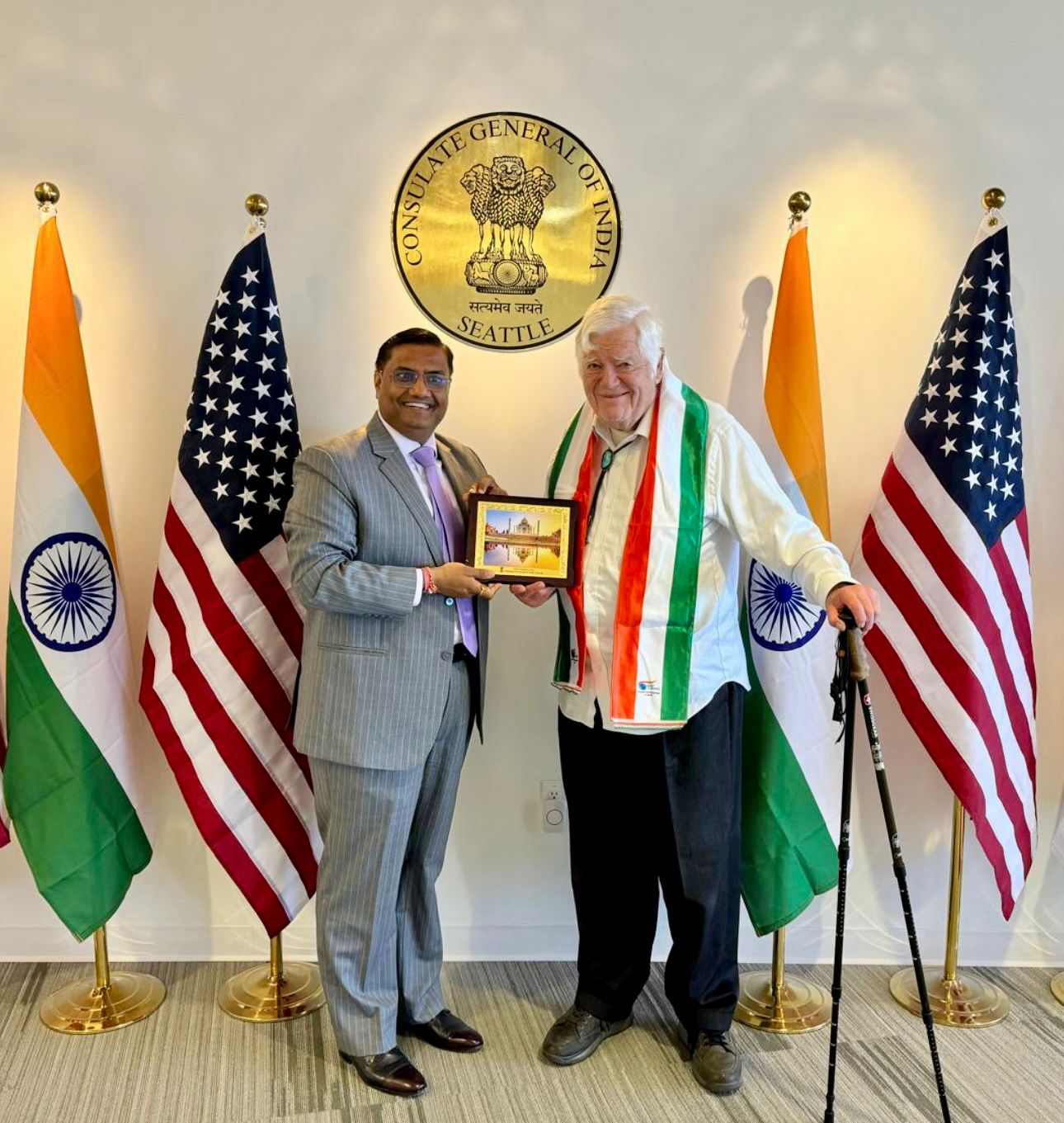  Meeting with former US  Congressman  Jim McDermott, Former Co-Chair of India Caucus in US Congress ( 1 August 2024, Seattle)