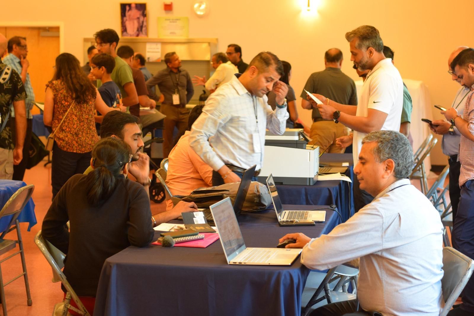  Notary services being availed by the applicants as part of the consular camp (10 August, Portland)