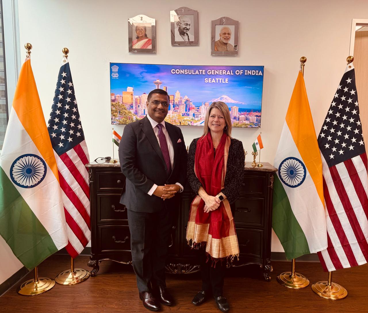  Meeting with Mayor of Redmond at the Consulate