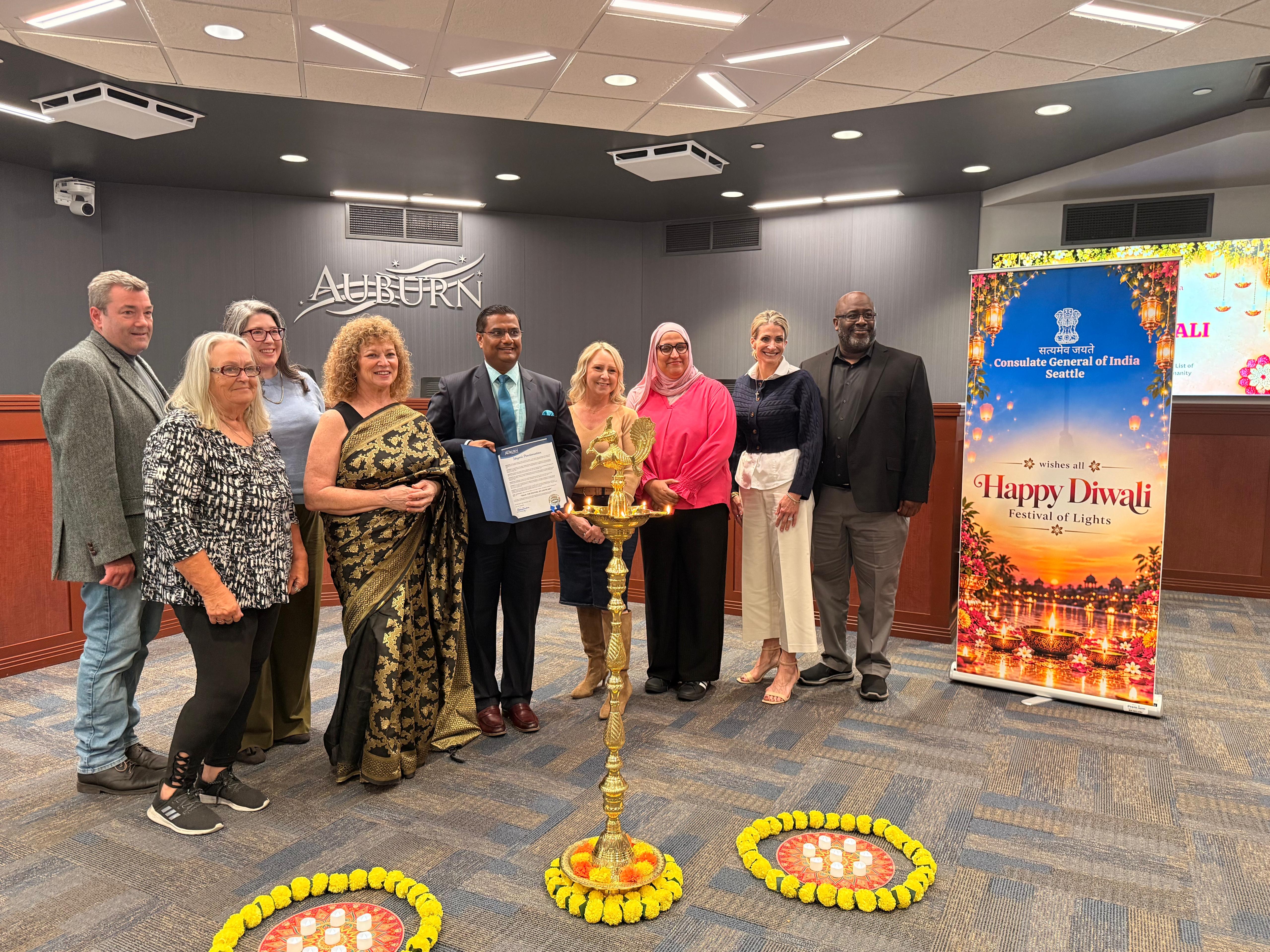  Diwali lights up Auburn City Hall!