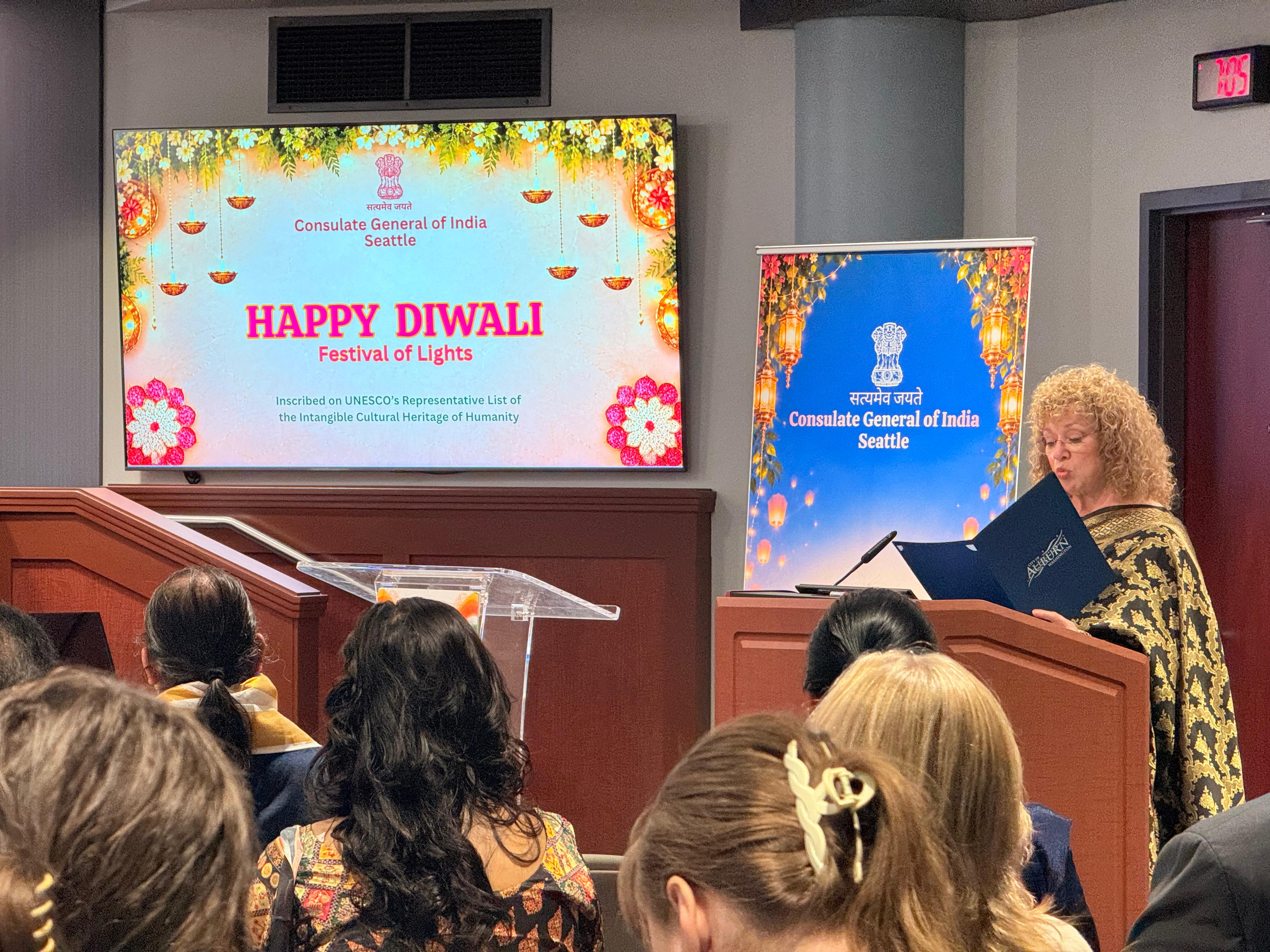  Diwali lights up Auburn City Hall!