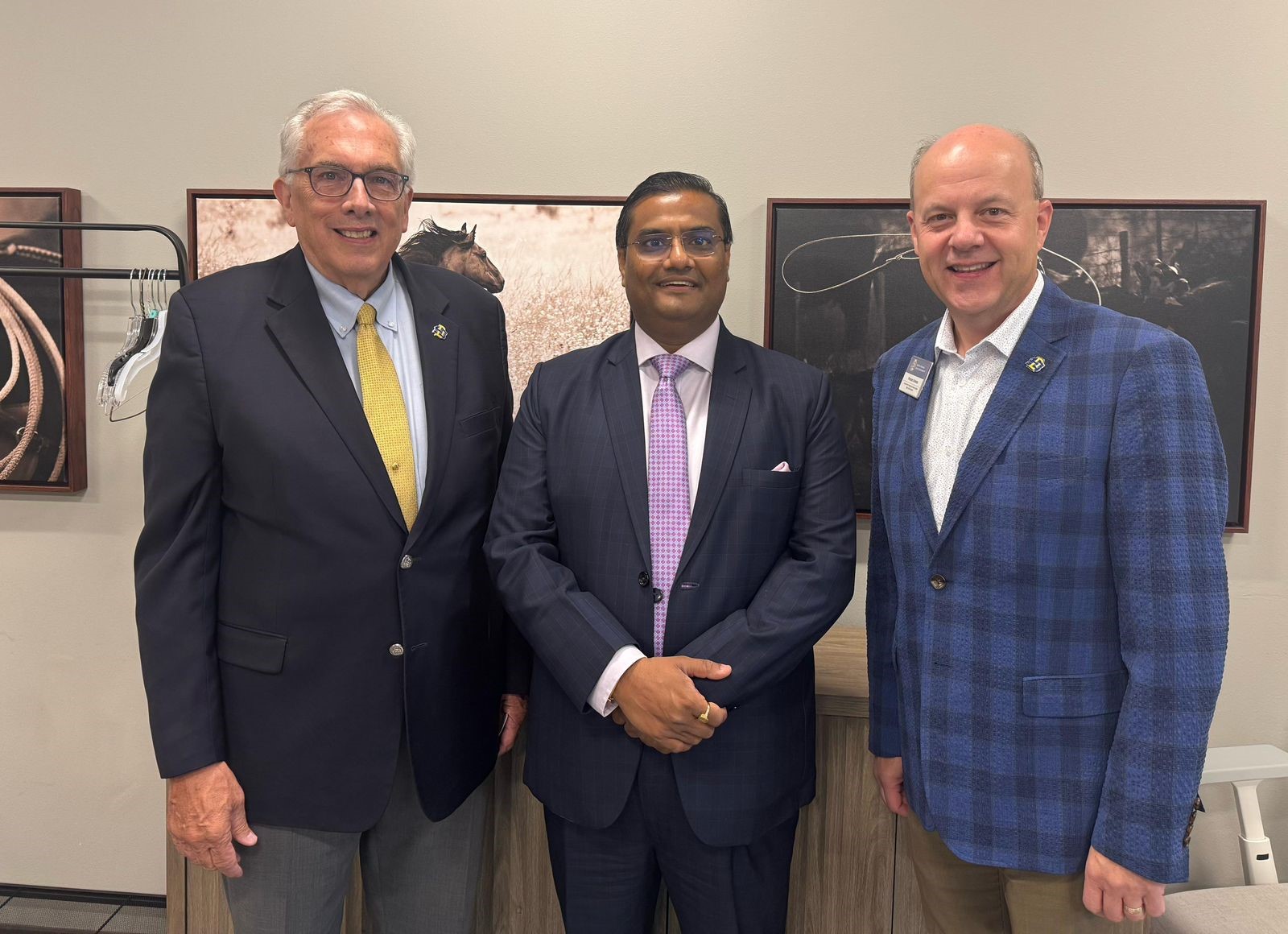  Meeting with Mr. Barry H. Dunn, President of South Dakota State University, in Sioux Falls, discussing collaboration opportunities and the proposed hosting of India Culture Week at SDSU. (13 August 2025)