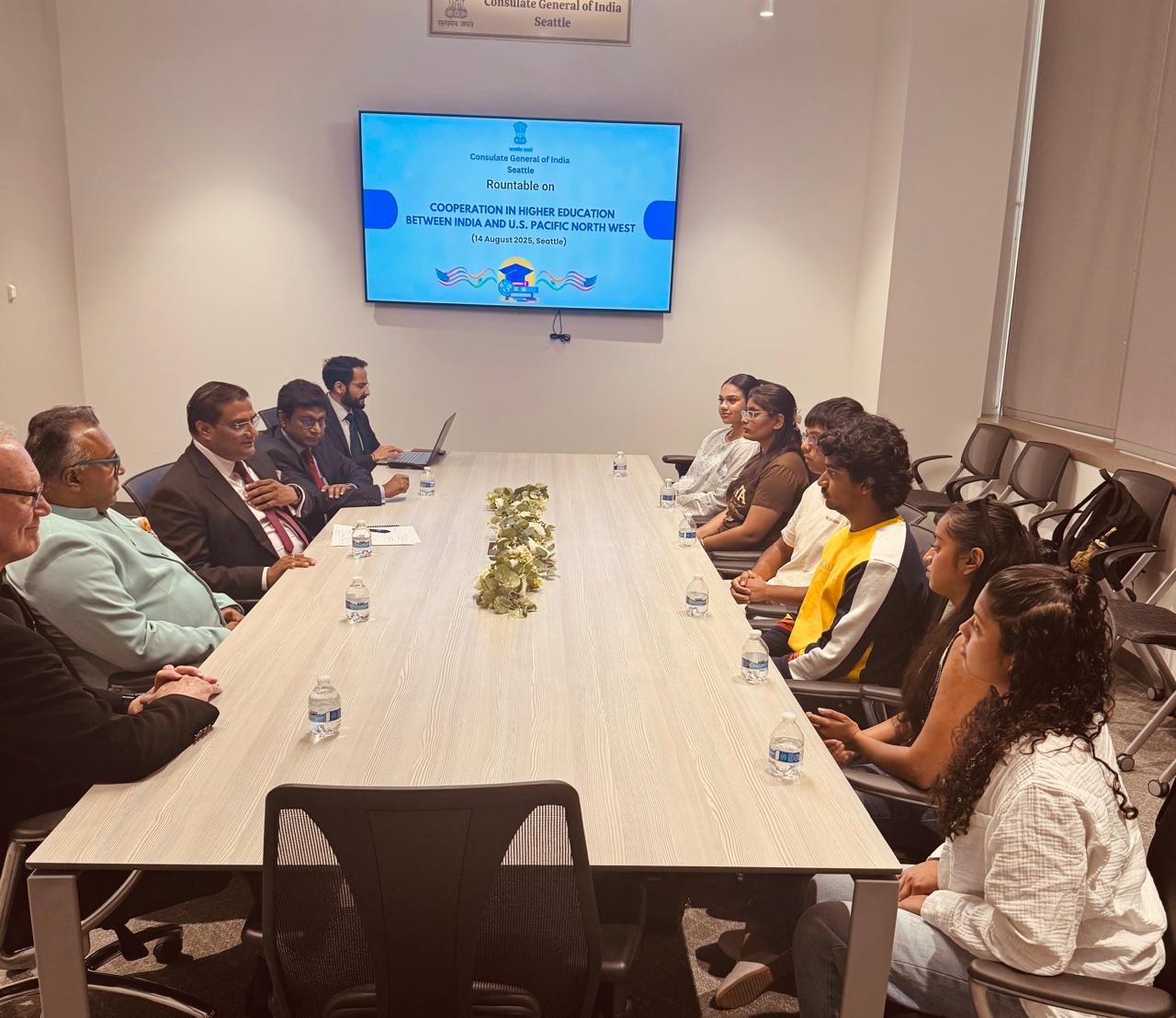  CGI Seattle Hosts Roundtable on “Cooperation in Higher Education between India and U.S. Pacific Northwest” (14 August 2025)
