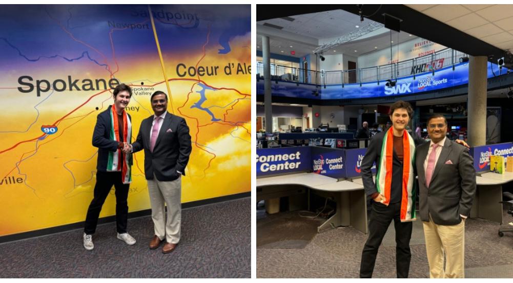  Media Interaction at KHQ Nonstop Local News Channel ( 17 September 2024, Spokane)