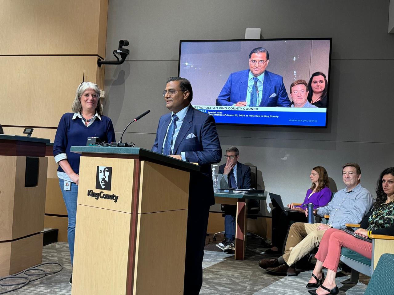 India Day Proclamation issued by Metropolitan King County Council, Washington (27 August 2024, Seattle)
