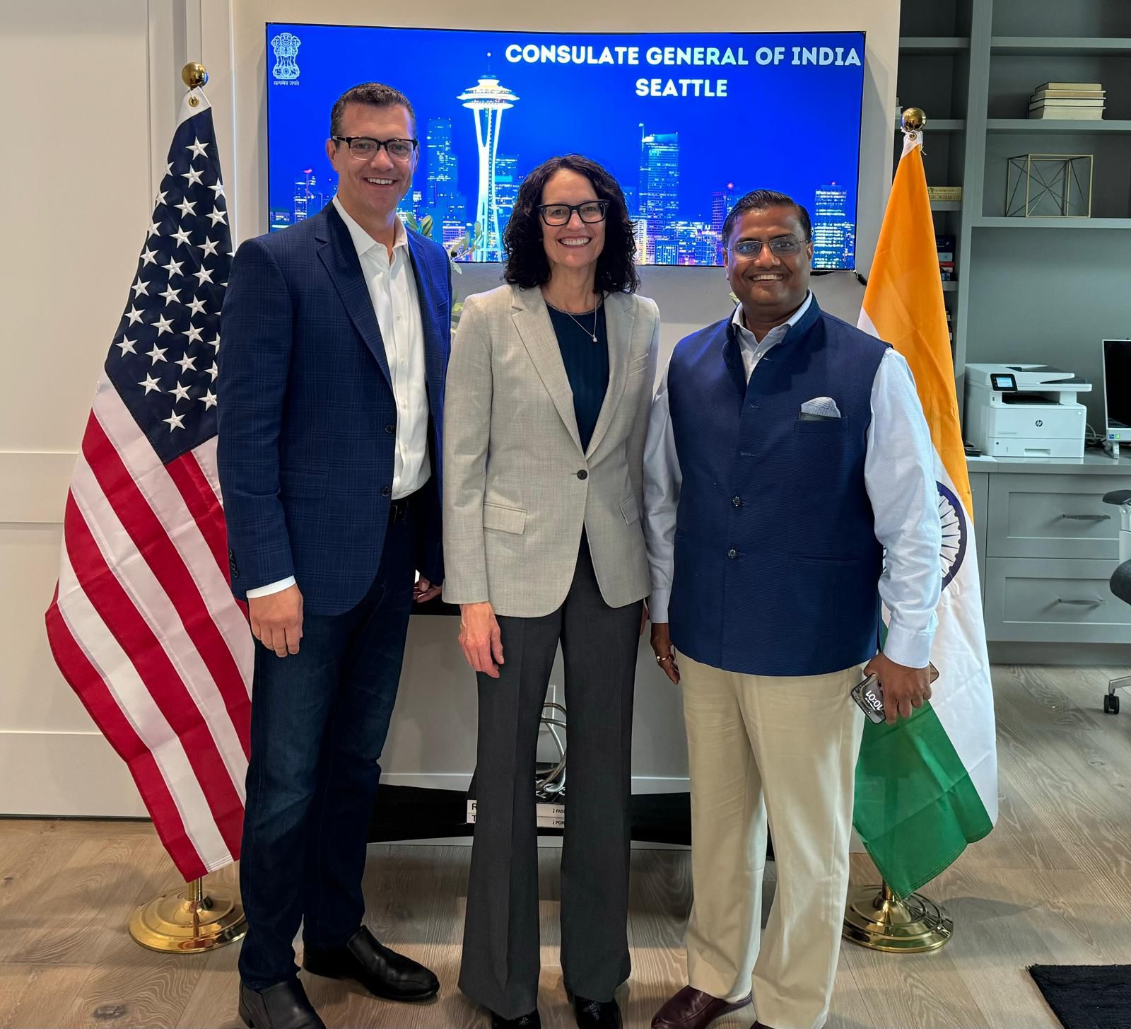  Meeting with Mr.Joe Fein, President and CEO of Bellevue Chamber of Commerce and Ms Diane Carlson, Bellevue City Manager ( 29 July 2024, India House)