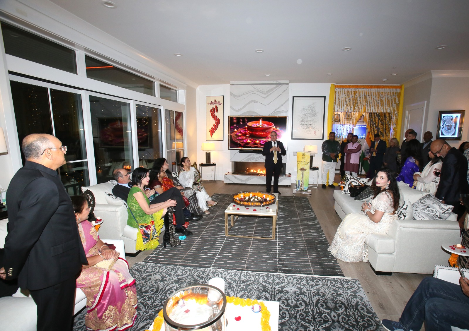  Mr. Denny Heck, Lieutenant Governor of Washington State addressing the Diwali Reception ( 2 November 2024, India House)