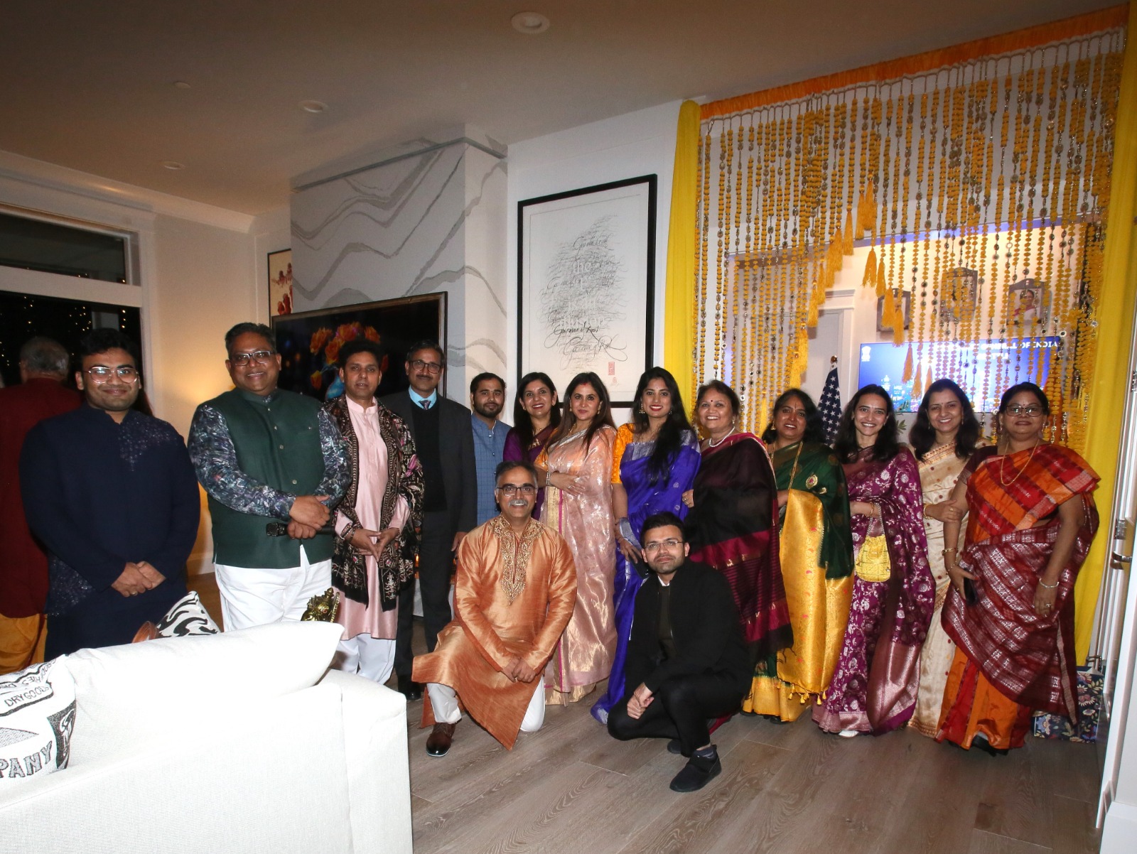  Team Indian Consulate with families at Diwali Celebration ( 2 November 2024, India House)