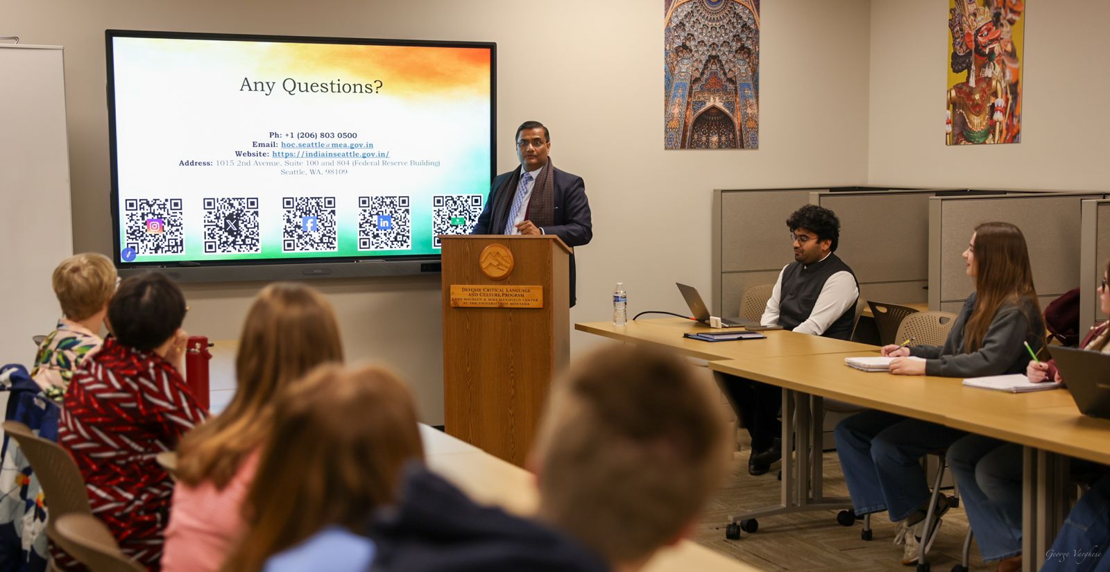  Great session with University of Montana undergrad students on India's democracy, diversity, digital story and India-Montana relations (3 March 2026, Missoula, Montana)
