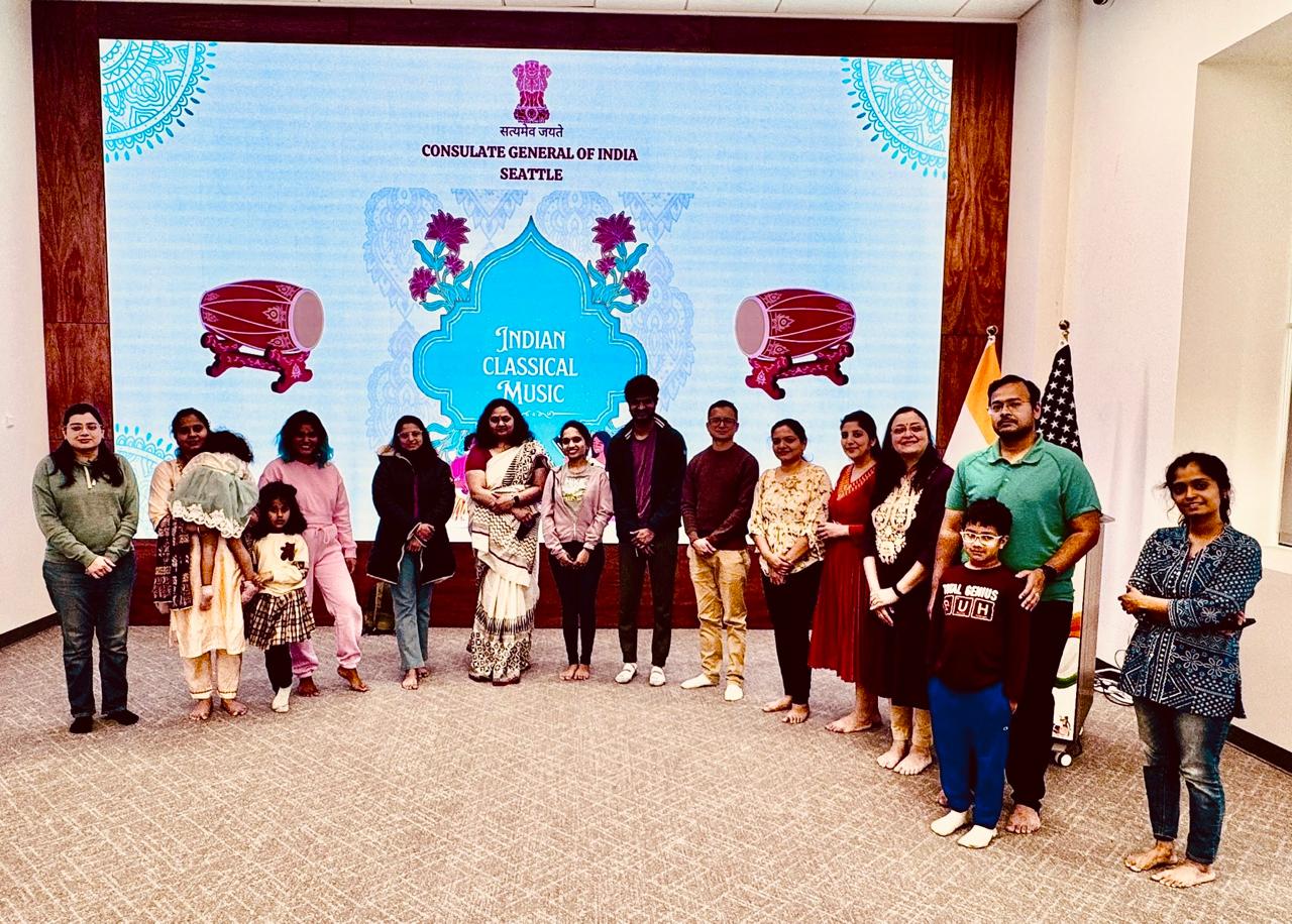  Commencement of Yoga, Music and Dance classes at Indian Consulate ( 9 May 2025, Seattle)