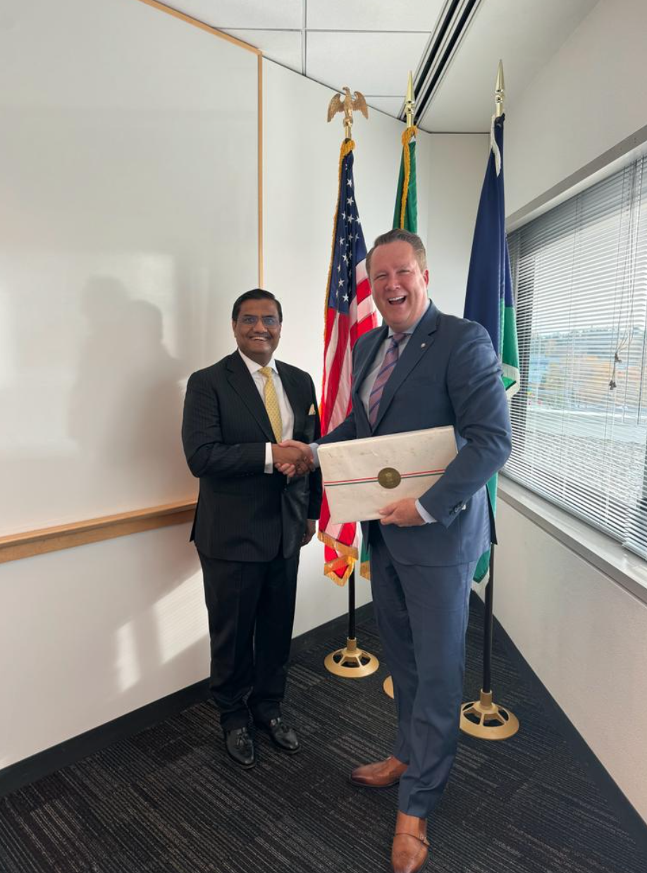  Meeting with Deputy Mayor of Bellevue, Mr. Jared Nieuwenhuis