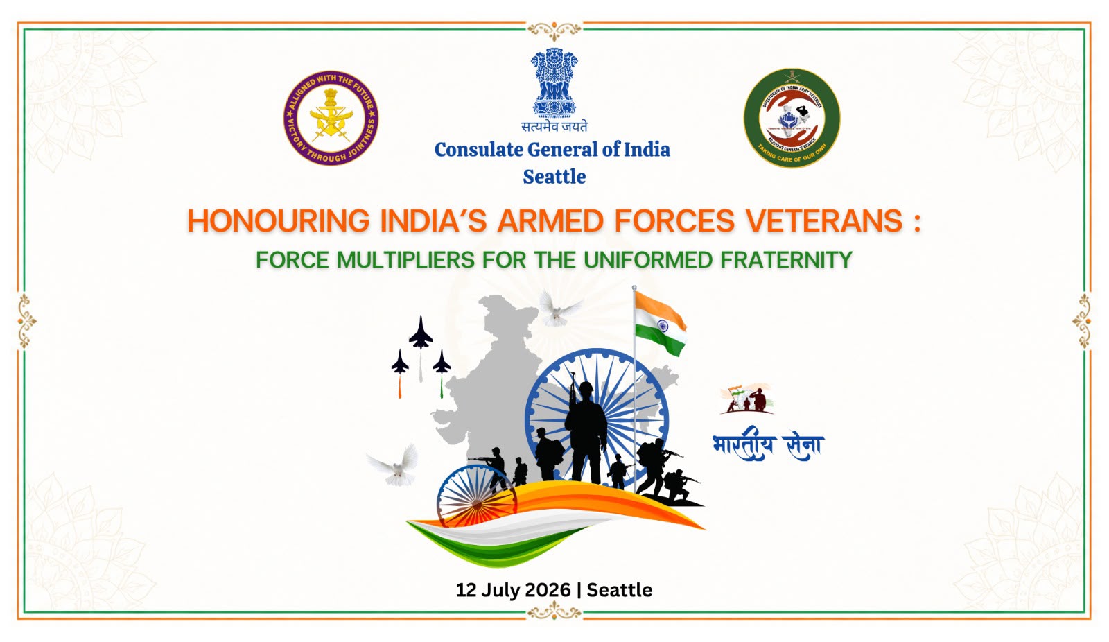  Saluting the Indian Armed Forces Veterans in Seattle!