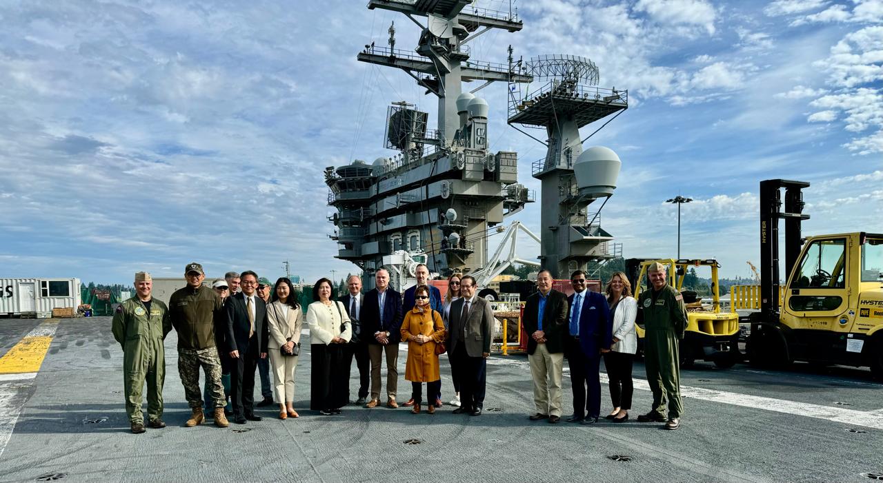  Visit of Seattle Consular Corps to US Aircraft Carrier USS NIMITZ at Naval Base Kitsap ( 26 August 2024, Bremerton)