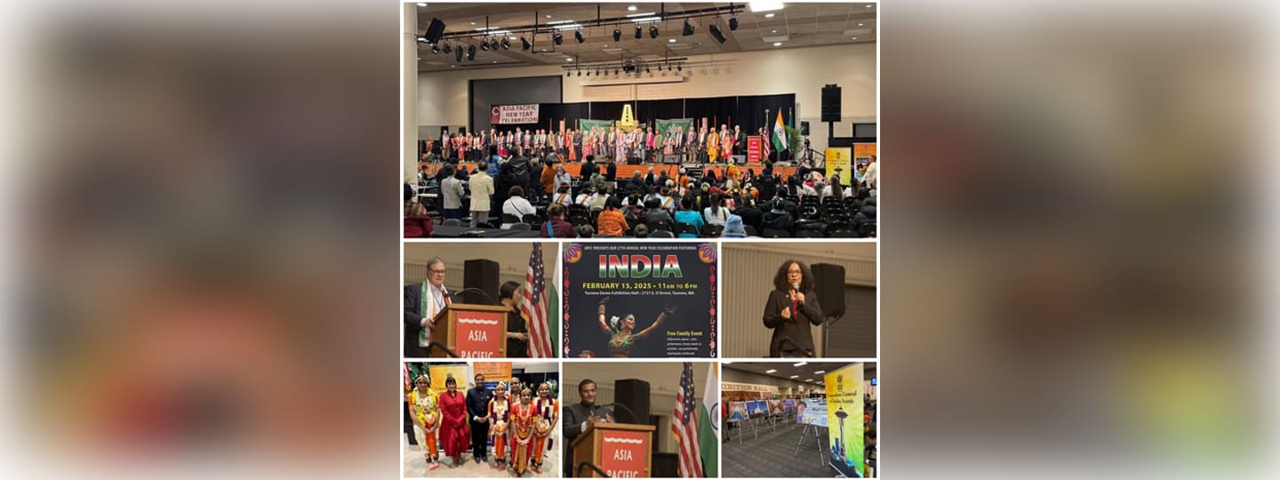  India showcased as Theme Country for the first time at Asia Pacific Cultural Center ( APCC) 27th New Year Celebrations at Tacoma Dome ( 15 February 2025, Tacoma)