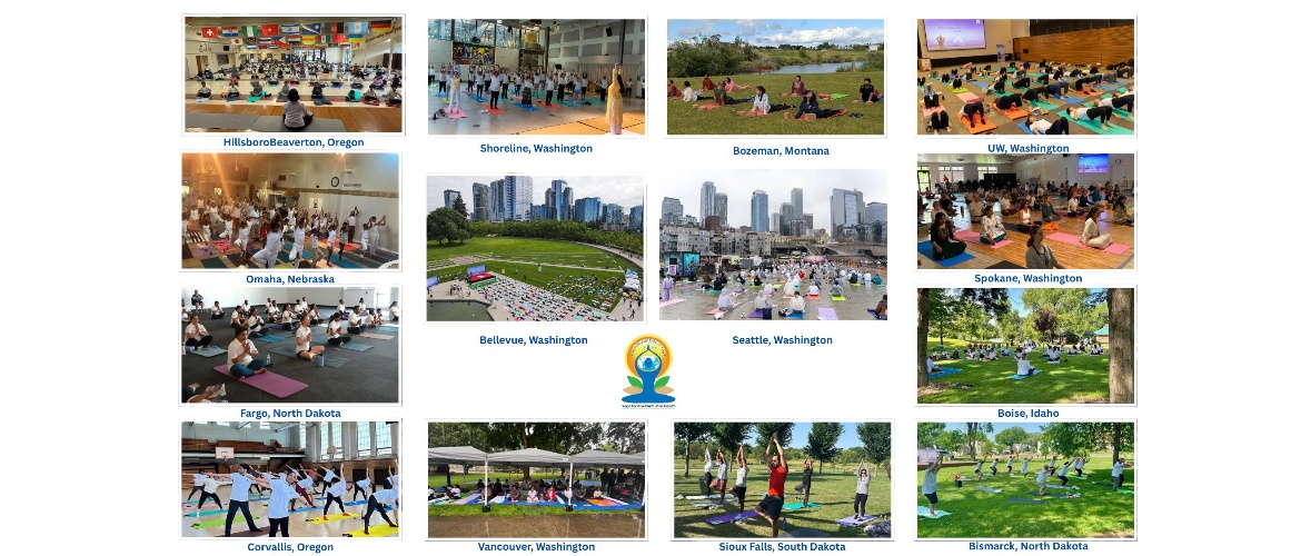  14 Cities across 8 States of US Pacific Northwest host the 11th International Day of Yoga celebrations!